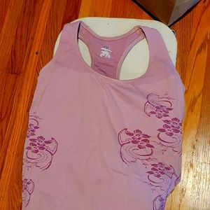 AE floral sports tank shelf bra